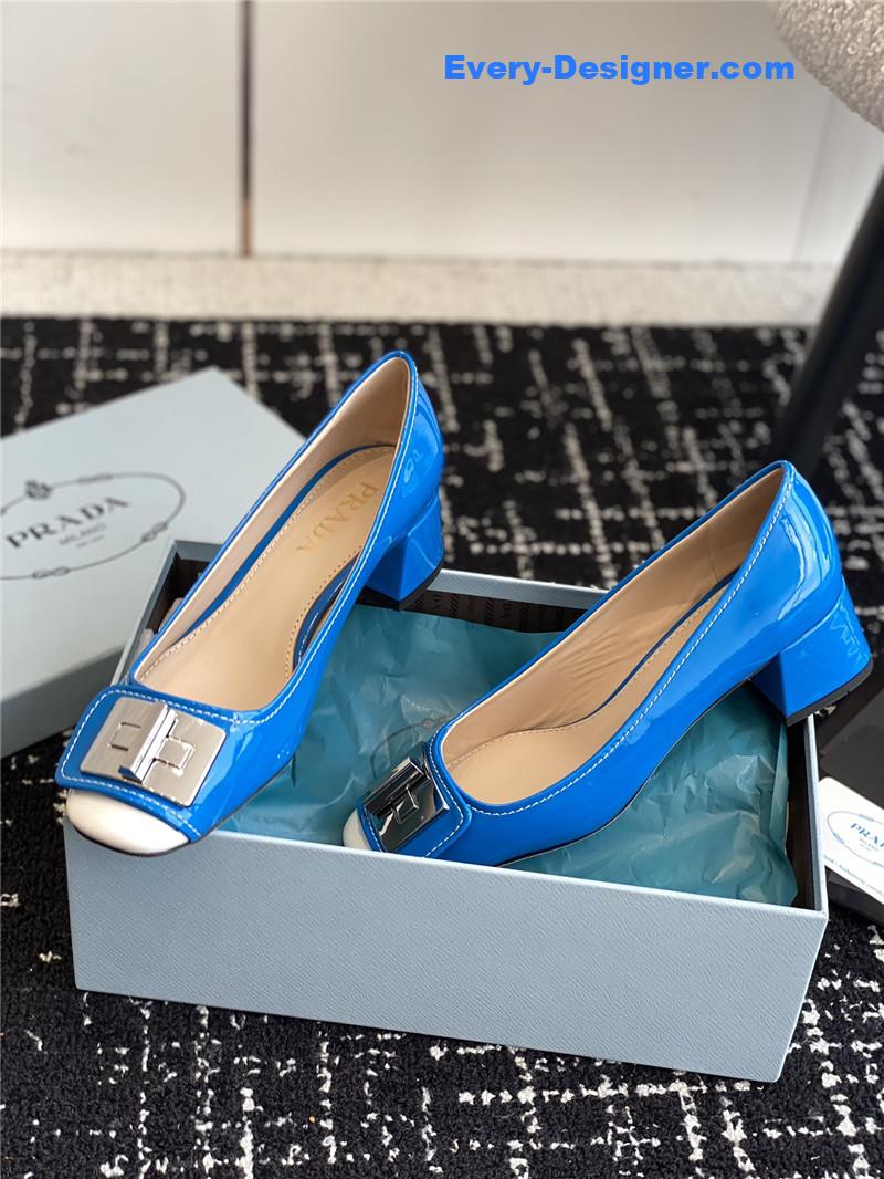 Pra*a autumn and winter classic color matching shoes