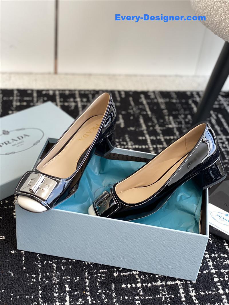 Pra*a autumn and winter classic color matching shoes