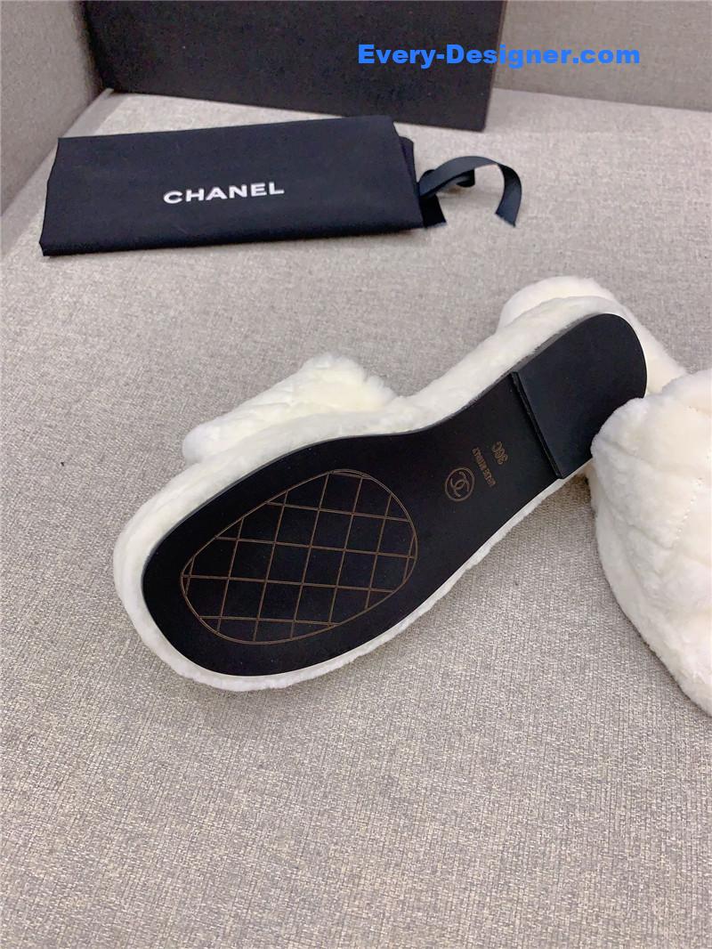 CC new thick sole fur slippers