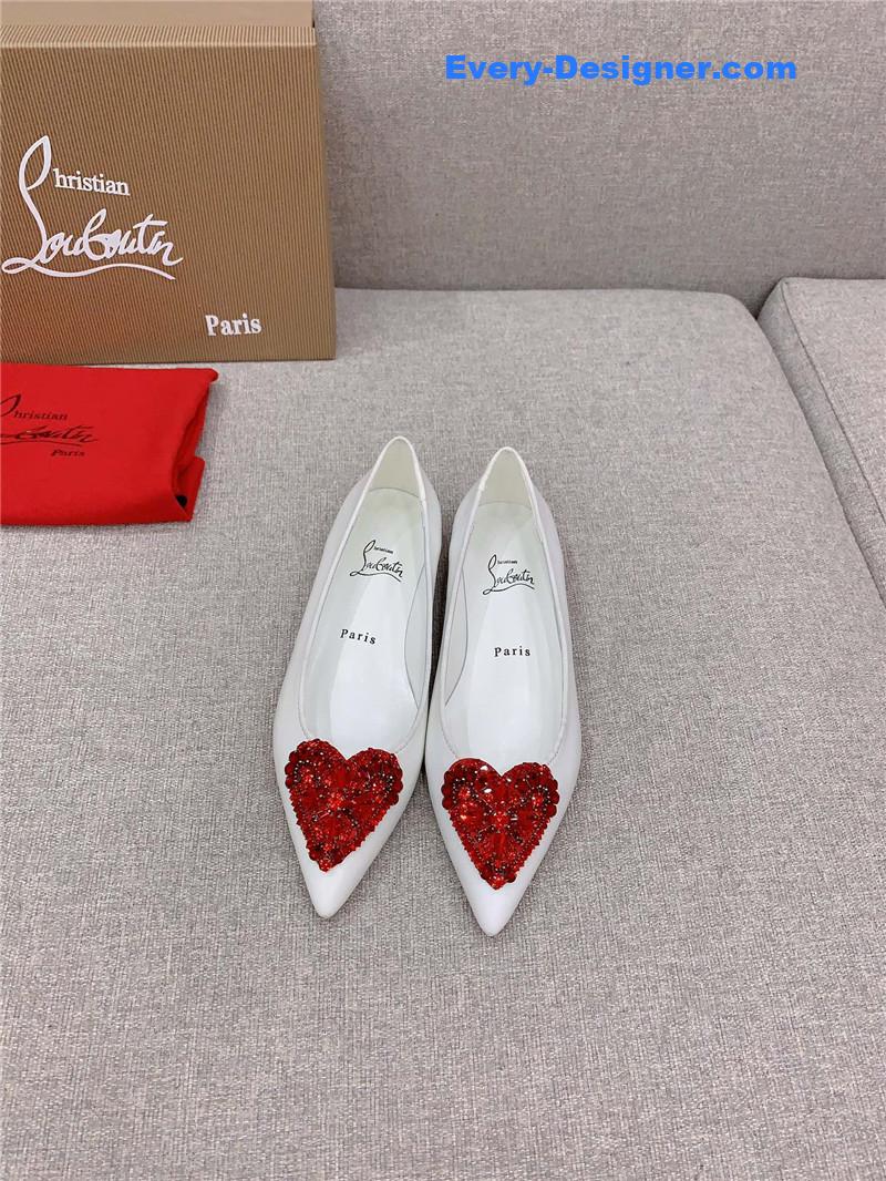 Chr1st1an louboutin heart ruby red high heels