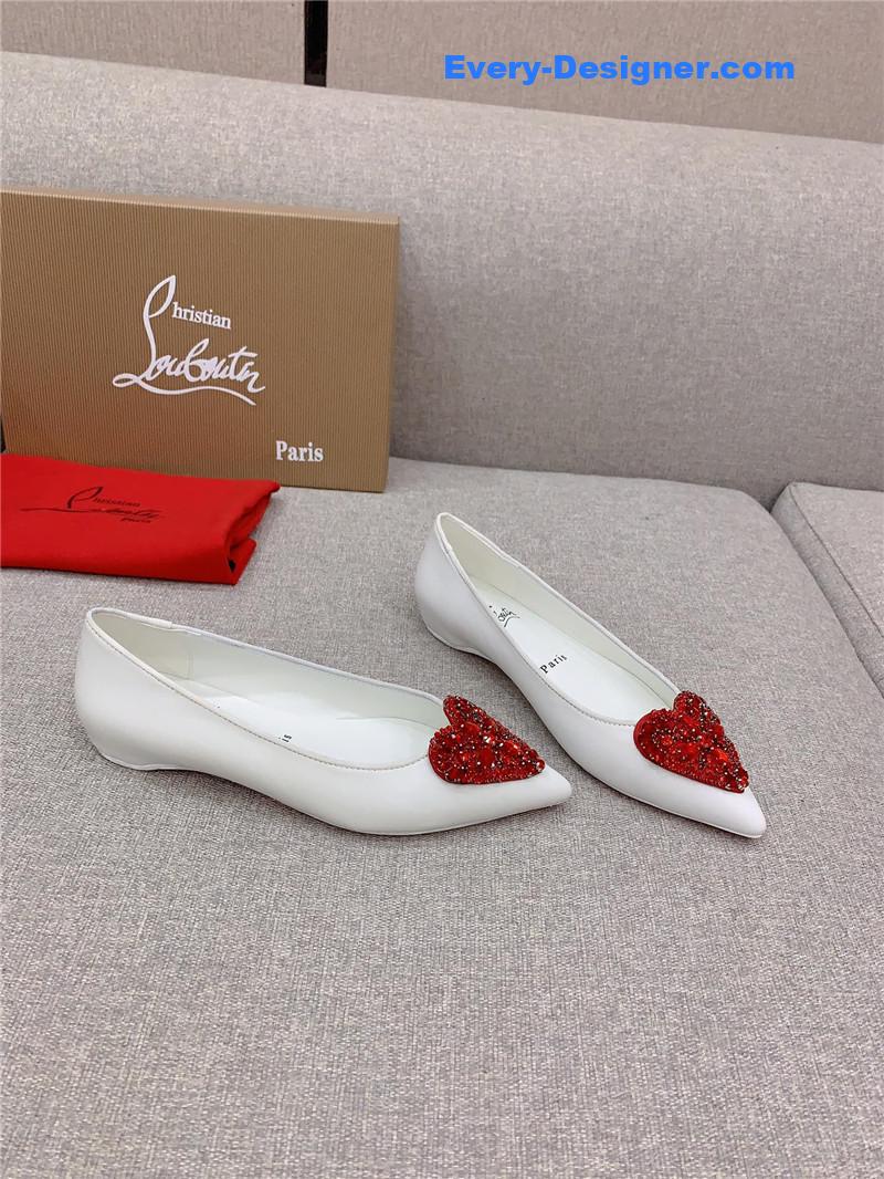 Chr1st1an louboutin heart ruby red high heels