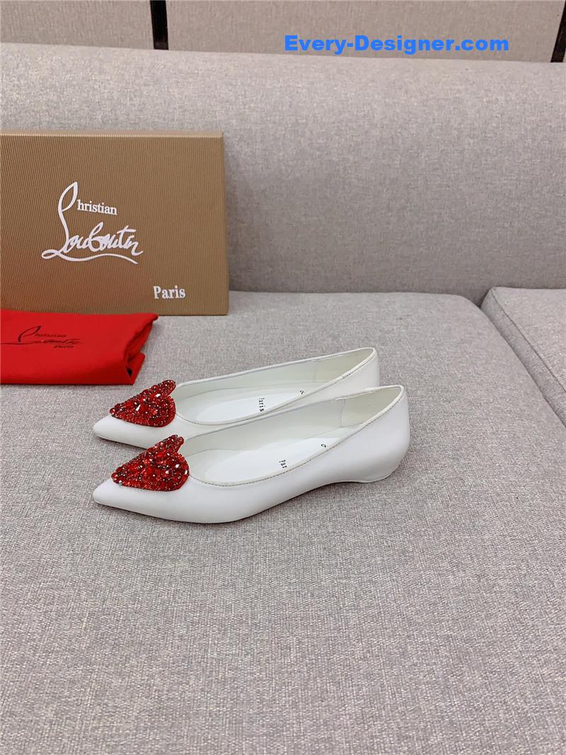 Chr1st1an louboutin heart ruby red high heels