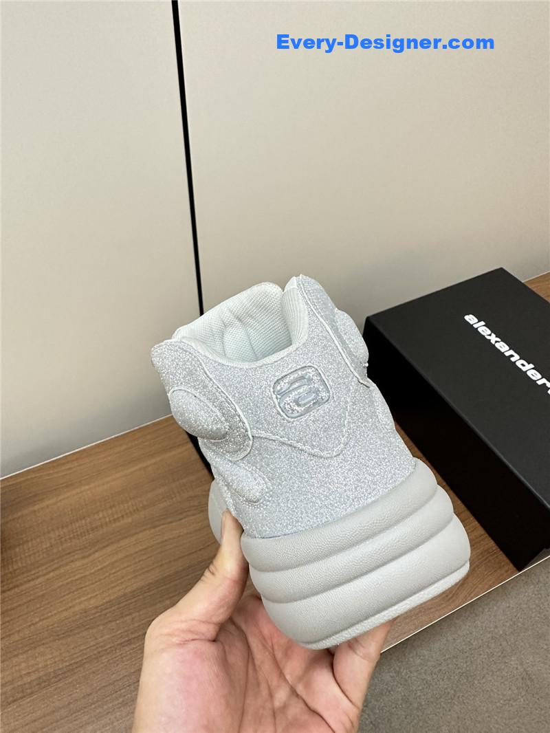 A1exa*der wang aw hoop silver sneakers