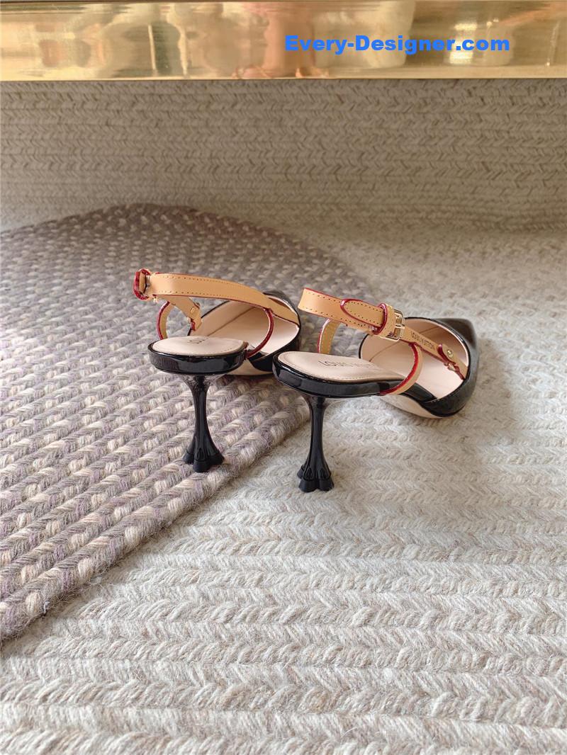 l0vis Vvtt0n lv new blossom slingback high heels