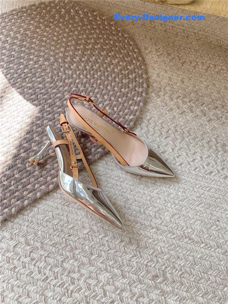 l0vis Vvtt0n lv new blossom slingback high heels