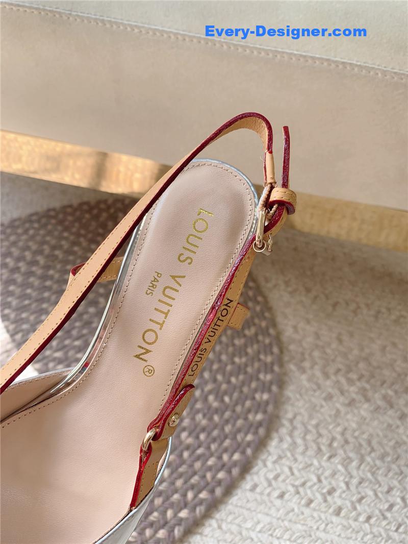 l0vis Vvtt0n lv new blossom slingback high heels