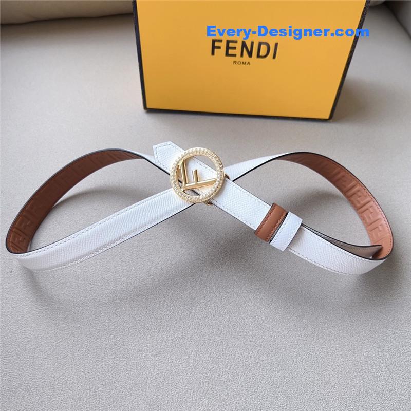 F**di 2.0cm reversible belt