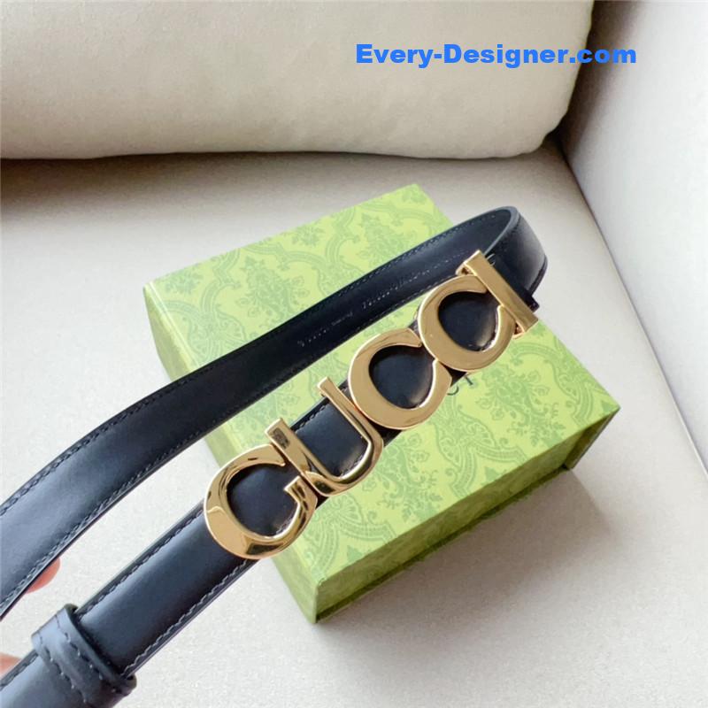 Gvc*1 double g embellishment + square buckle belt