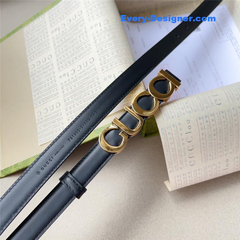 Gvc*1 double g embellishment + square buckle belt