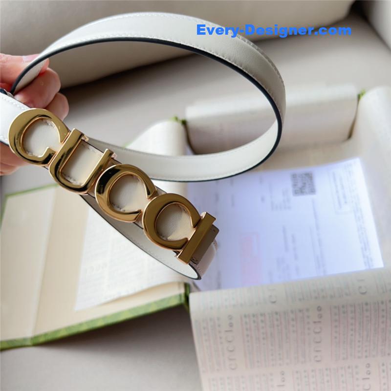 Gvc*1 double g embellishment + square buckle belt