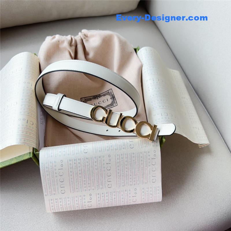 Gvc*1 double g embellishment + square buckle belt