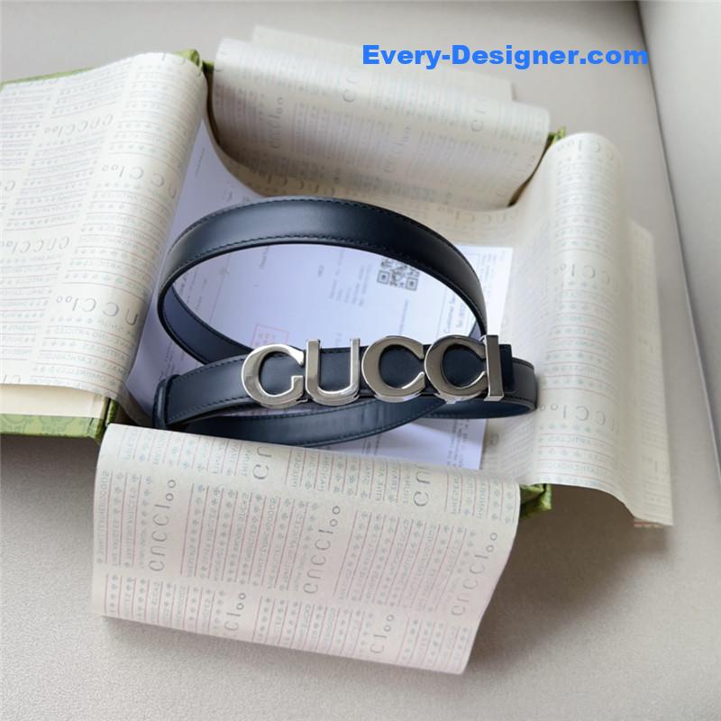 Gvc*1 double g embellishment + square buckle belt