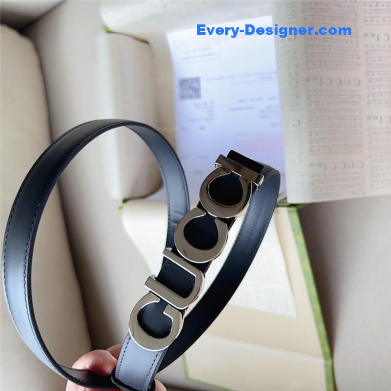 Gvc*1 double g embellishment + square buckle belt