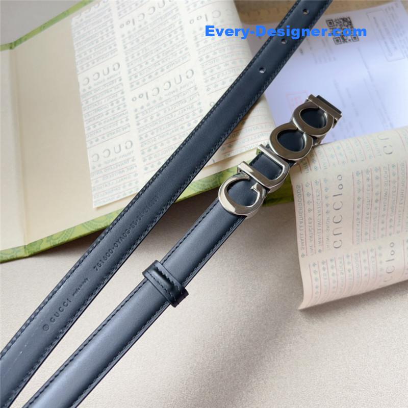 Gvc*1 double g embellishment + square buckle belt