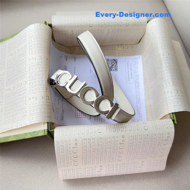 Gvc*1 double g embellishment + square buckle belt