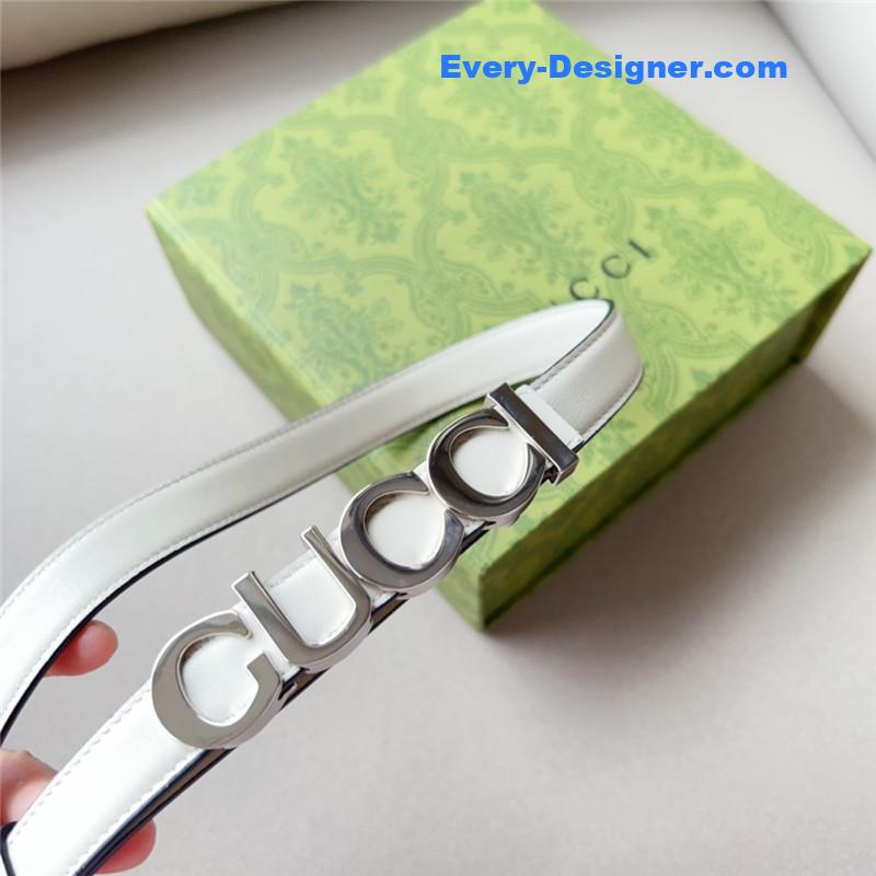 Gvc*1 double g embellishment + square buckle belt