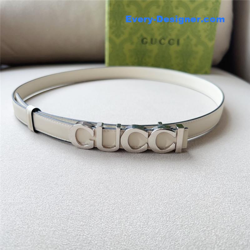 Gvc*1 double g embellishment + square buckle belt