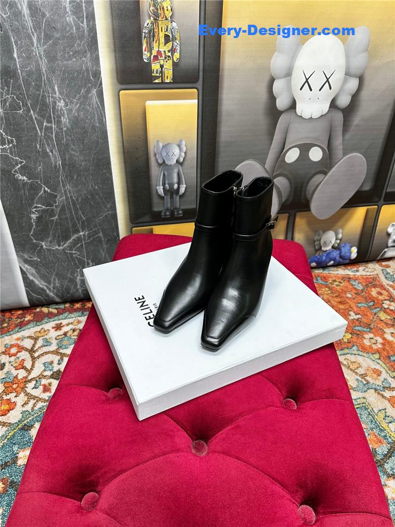 Ce1i*e arc de triomphe pointed toe early autumn short boots