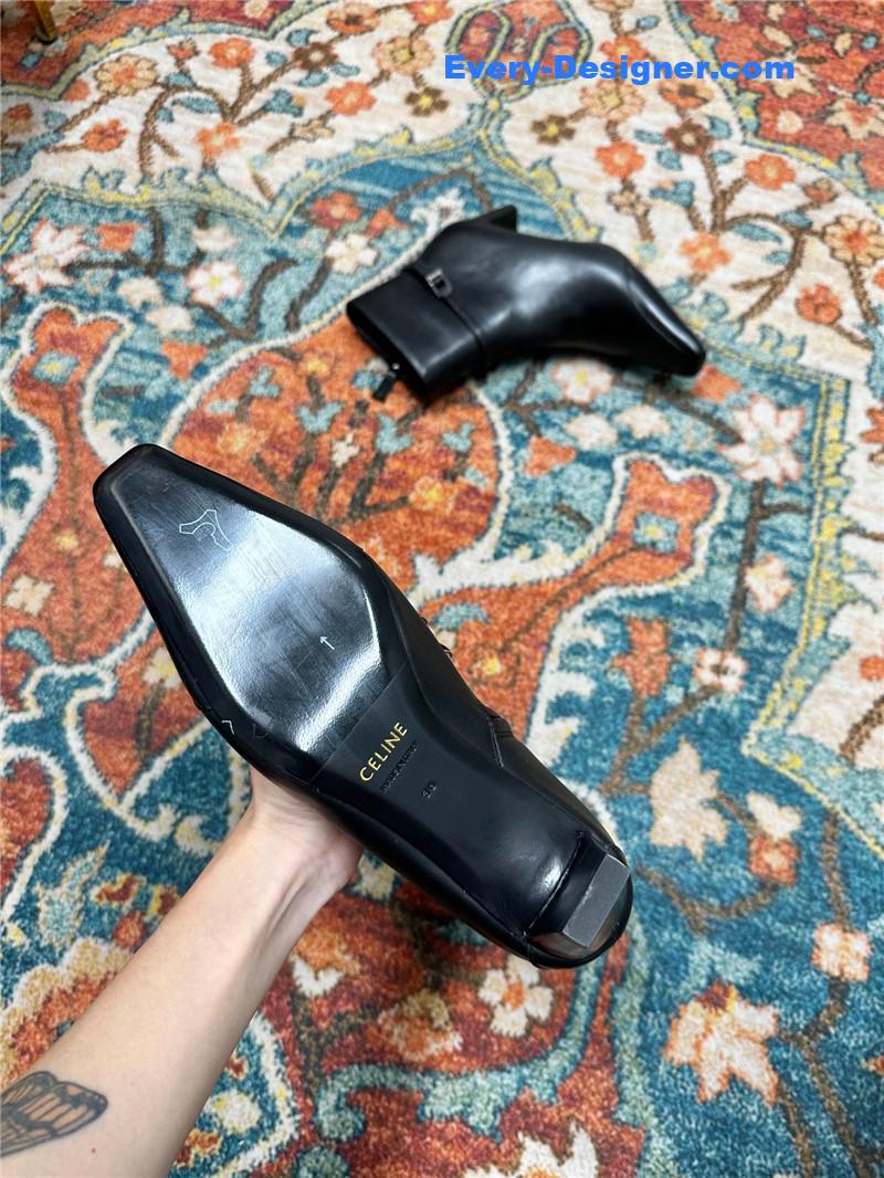 Ce1i*e arc de triomphe pointed toe early autumn short boots