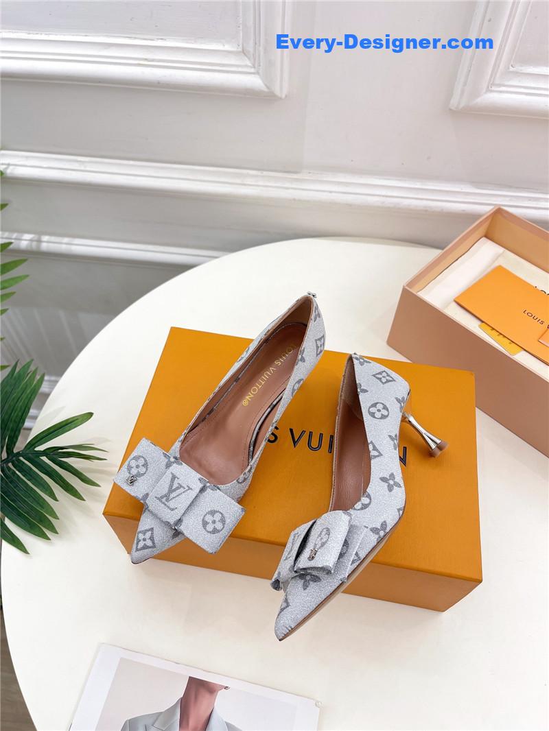 l0vis Vvtt0n lv new bow pointed toe shoes