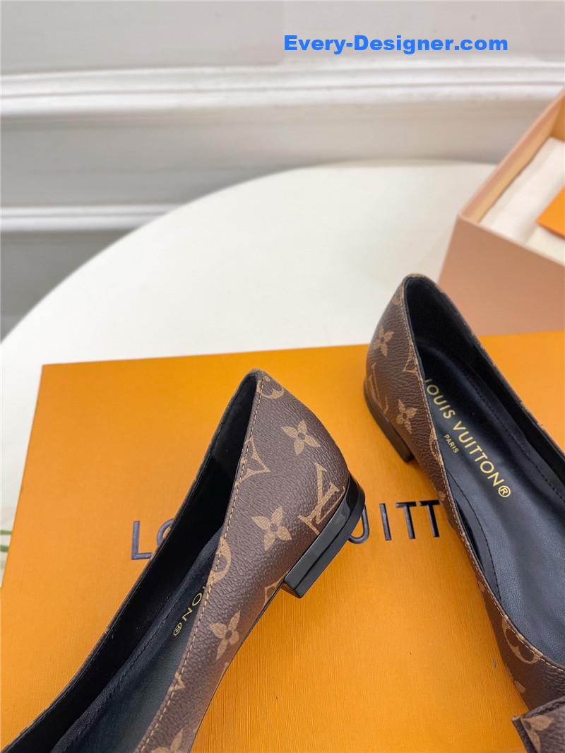 l0vis Vvtt0n lv new bow pointed toe shoes