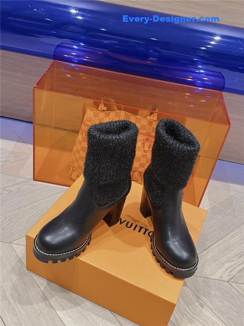 l0vis Vvtt0n lv new wool high heel boots