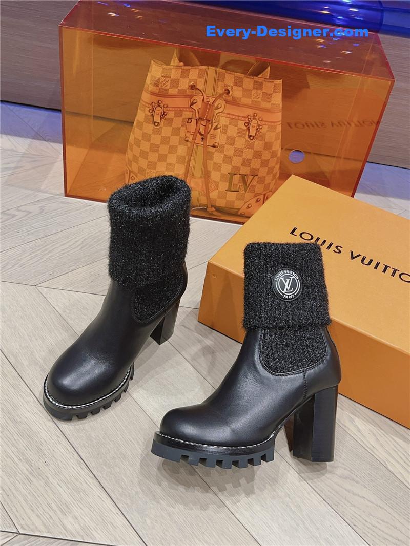 l0vis Vvtt0n lv new wool high heel boots