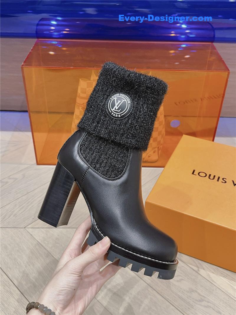 l0vis Vvtt0n lv new wool high heel boots