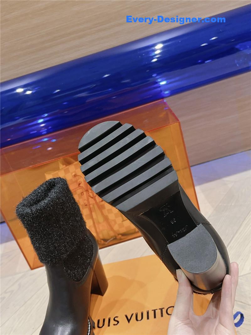 l0vis Vvtt0n lv new wool high heel boots