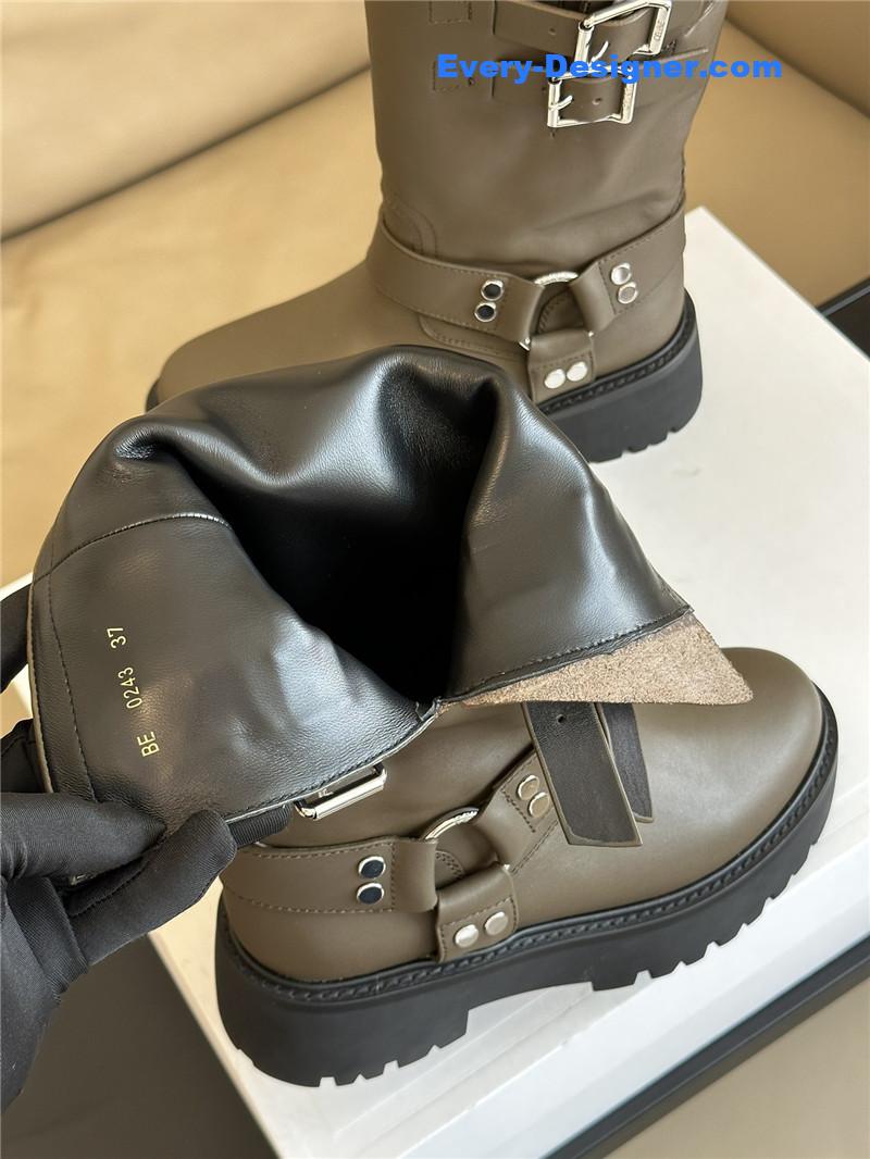 Ce1i*e thick sole mid-calf boots