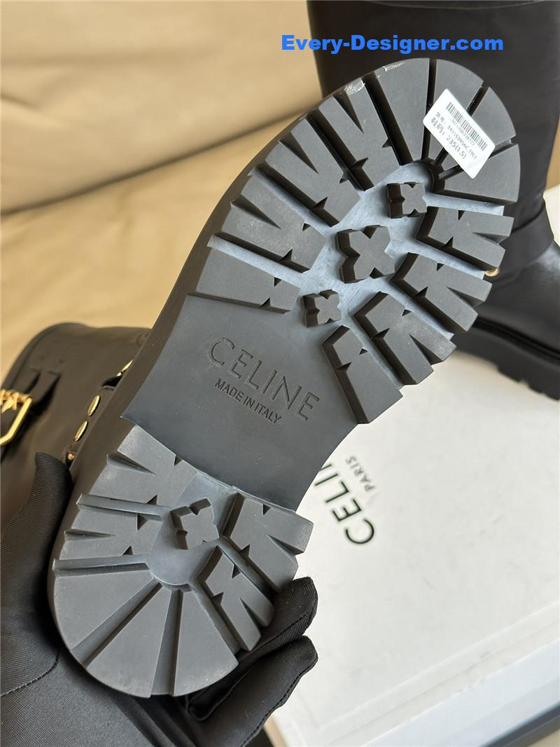 Ce1i*e thick sole mid-calf boots