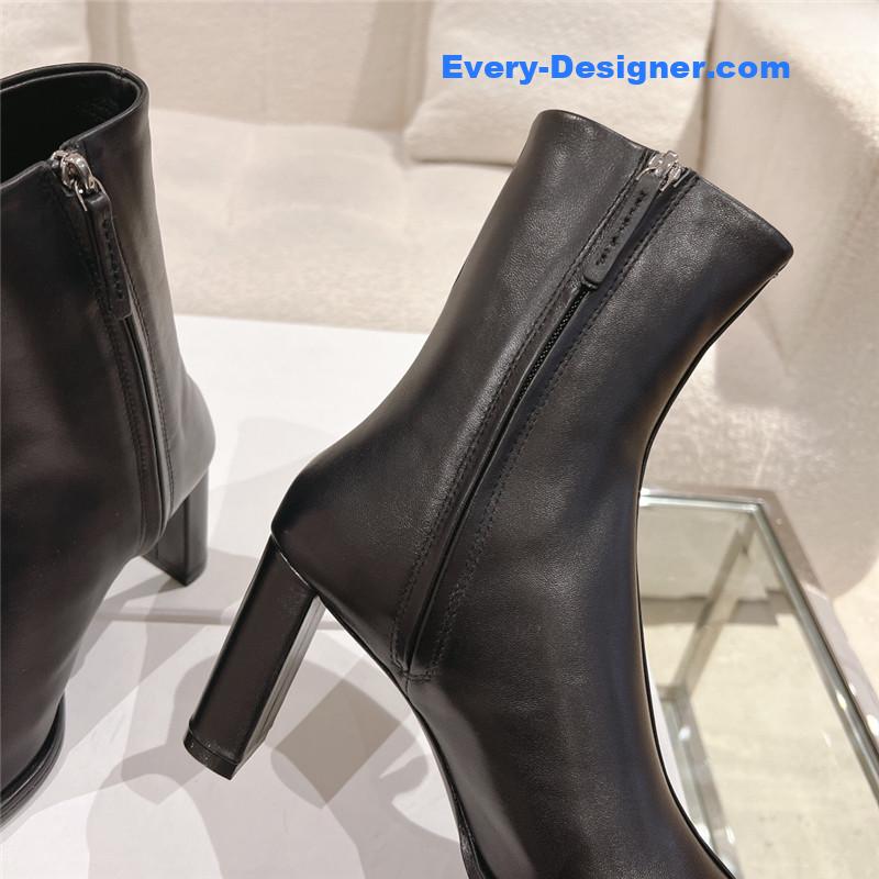The R0w new autumn and winter side pull high heel boots