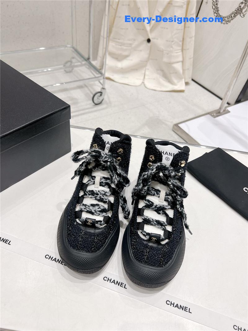 CC sports lace-up thick-soled women’s boots