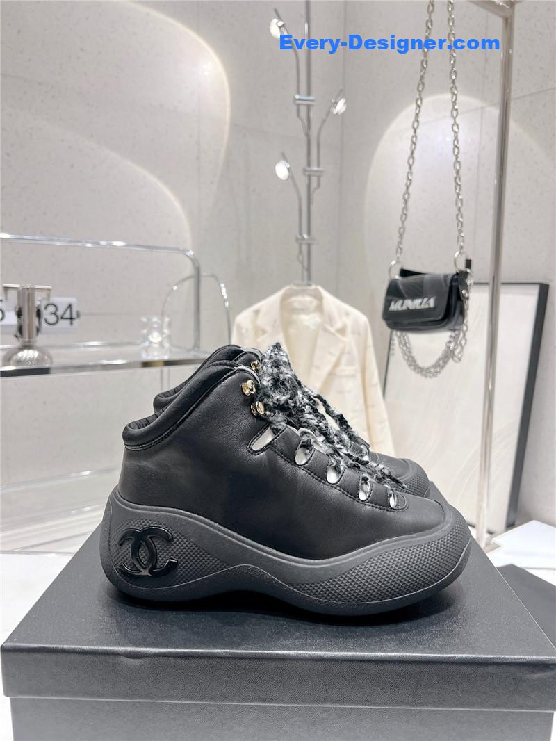 CC sports lace-up thick-soled women’s boots