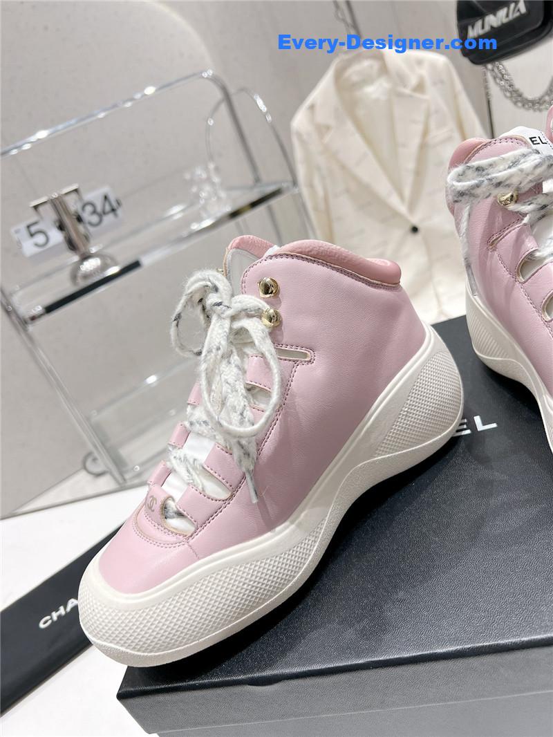 CC sports lace-up thick-soled women’s boots