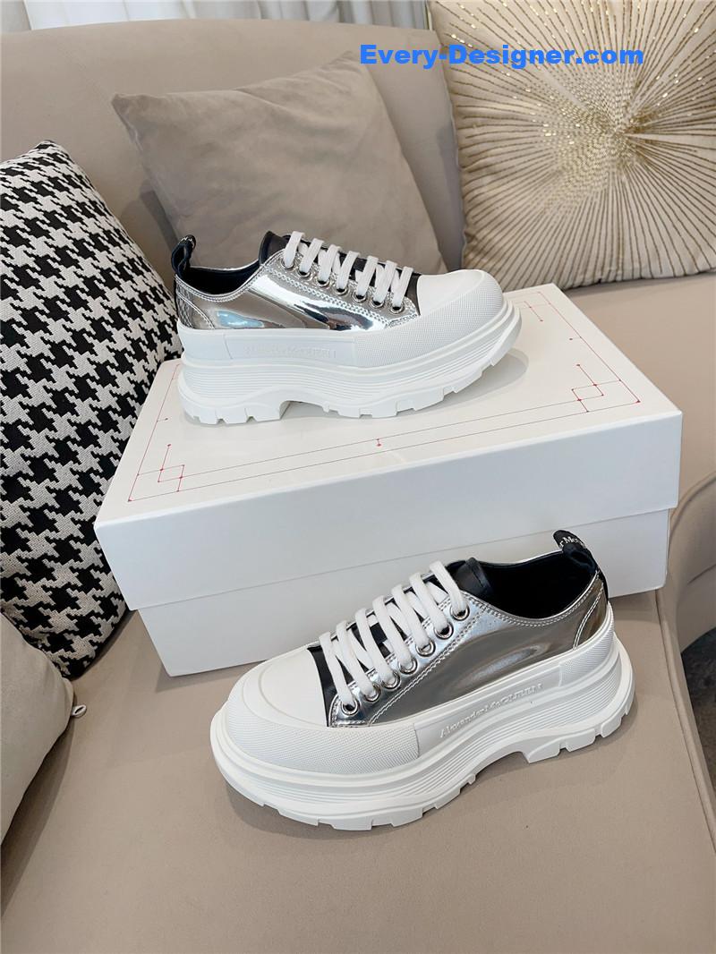 a1exa*der Mcqv*en new canvas series thick-soled dad shoes