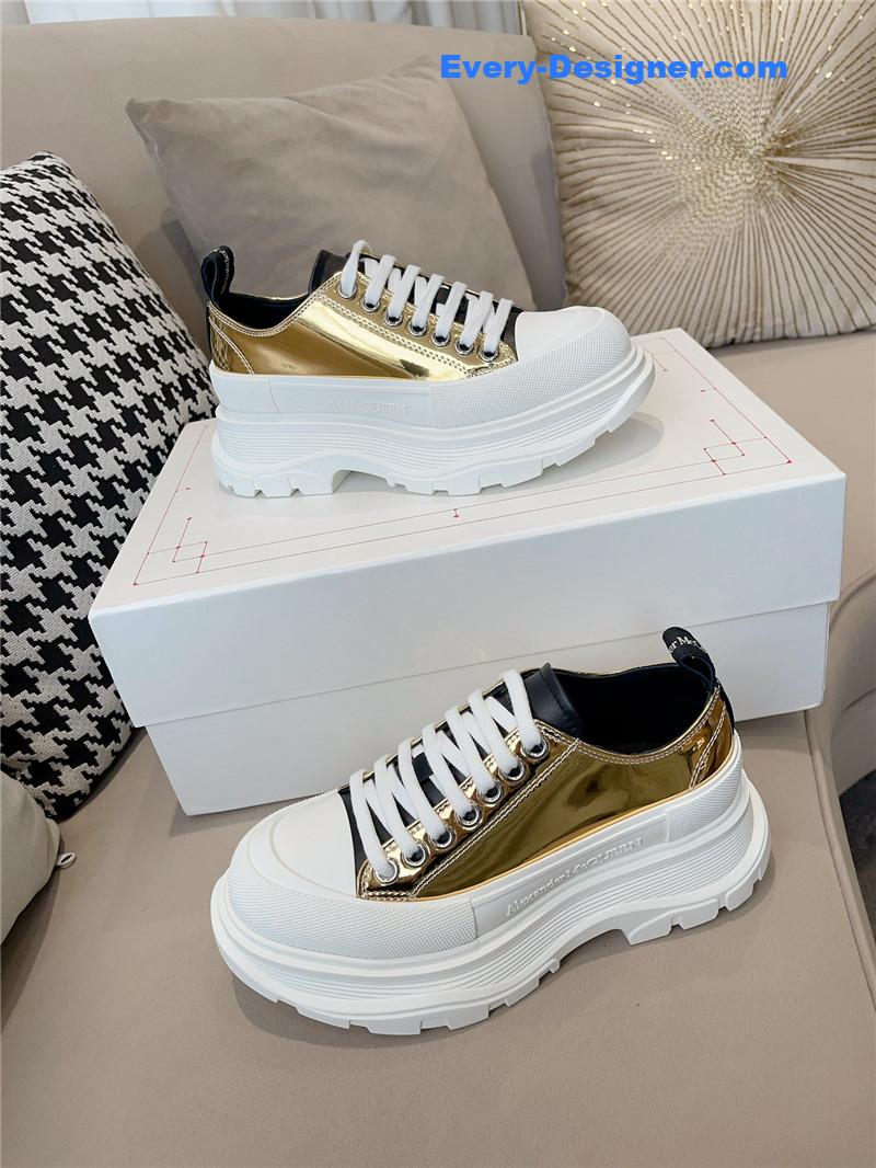 a1exa*der Mcqv*en new canvas series thick-soled dad shoes