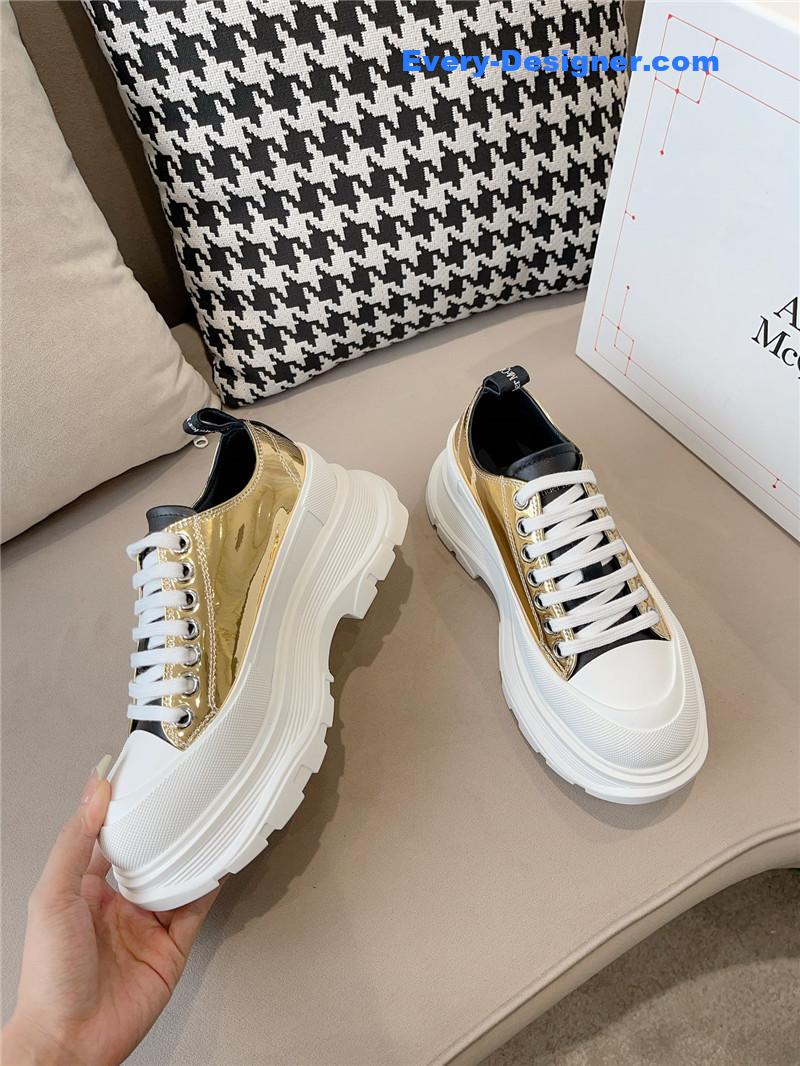 a1exa*der Mcqv*en new canvas series thick-soled dad shoes