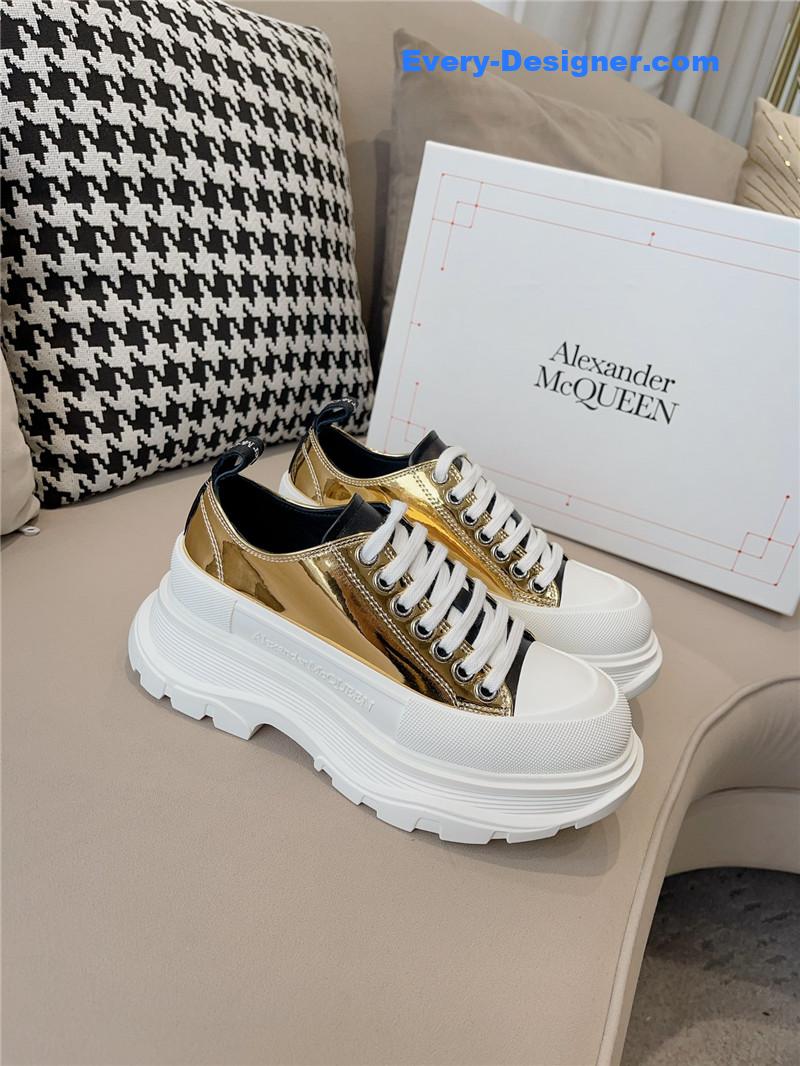 a1exa*der Mcqv*en new canvas series thick-soled dad shoes