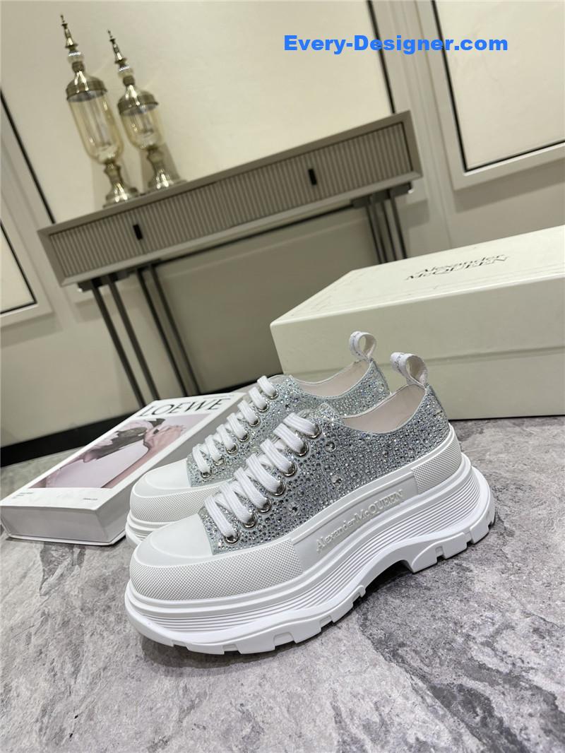 a1exa*der Mcqv*en new canvas series thick-soled dad shoes