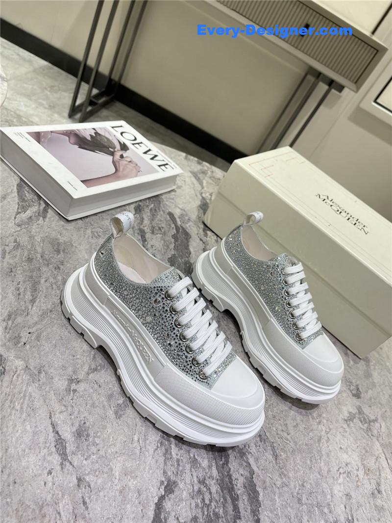 a1exa*der Mcqv*en new canvas series thick-soled dad shoes