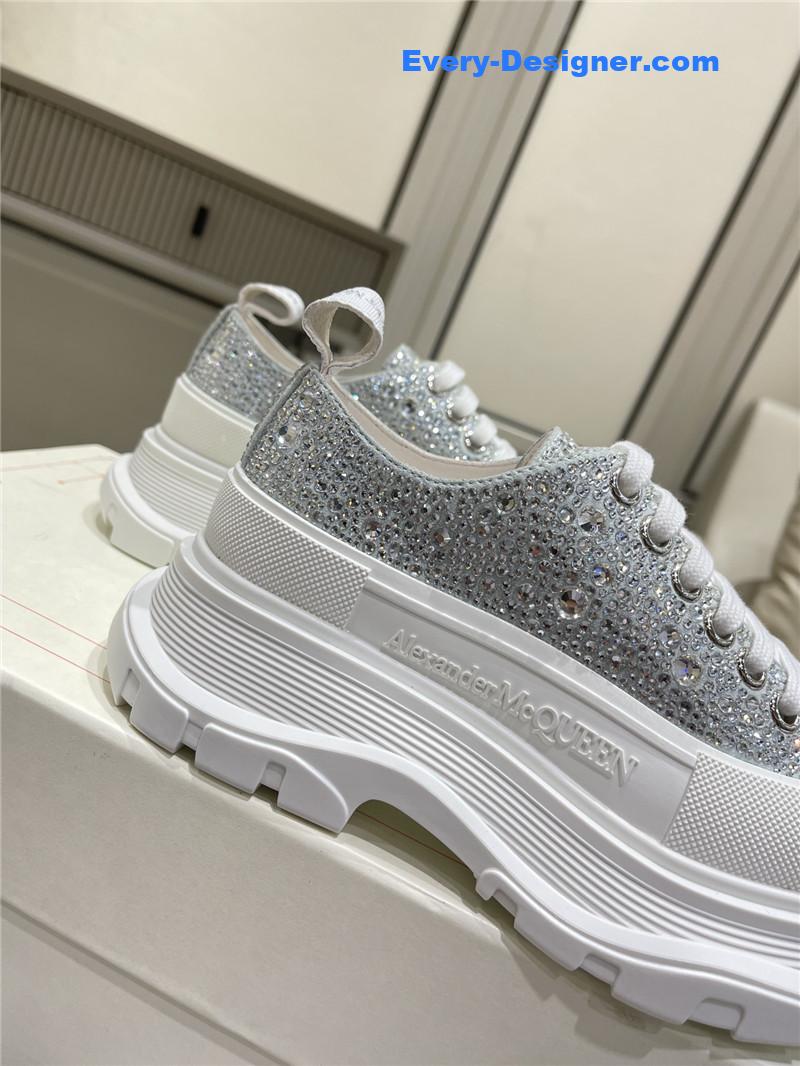 a1exa*der Mcqv*en new canvas series thick-soled dad shoes