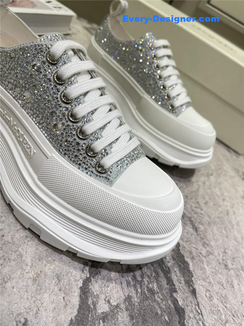 a1exa*der Mcqv*en new canvas series thick-soled dad shoes