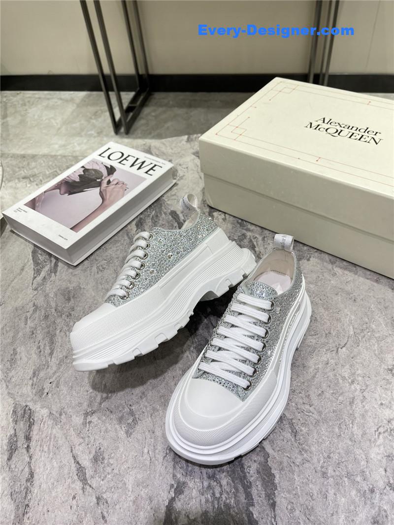 a1exa*der Mcqv*en new canvas series thick-soled dad shoes