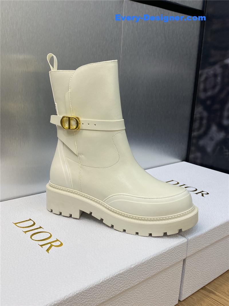 D10r cd letter logo hardware buckle motorcycle boots