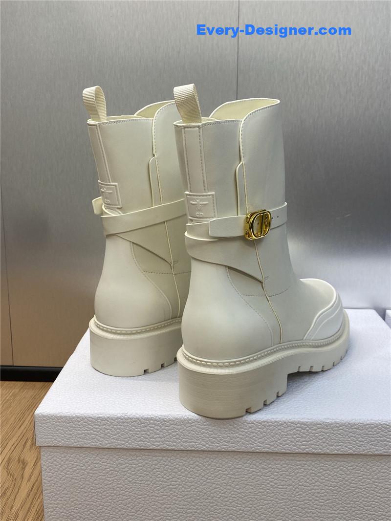 D10r cd letter logo hardware buckle motorcycle boots