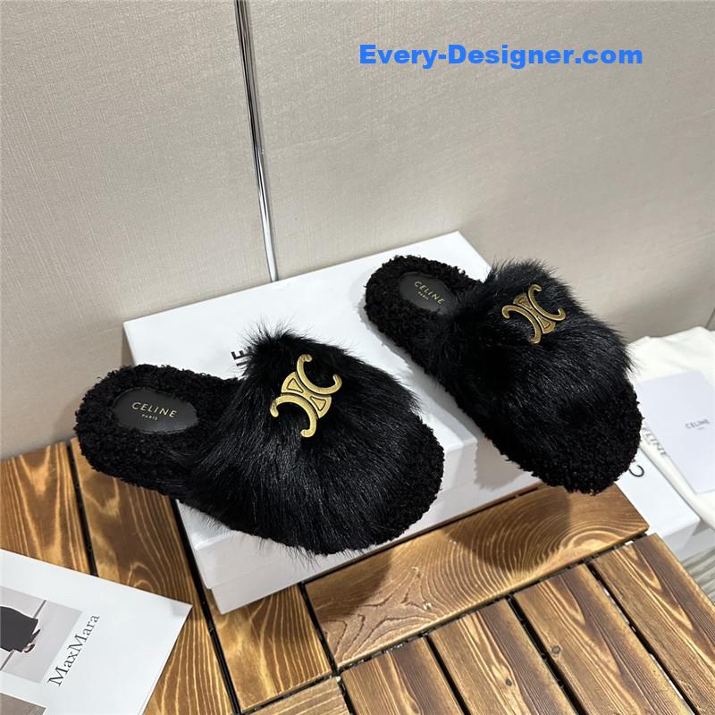 Ce1i*e new autumn and winter wool slippers