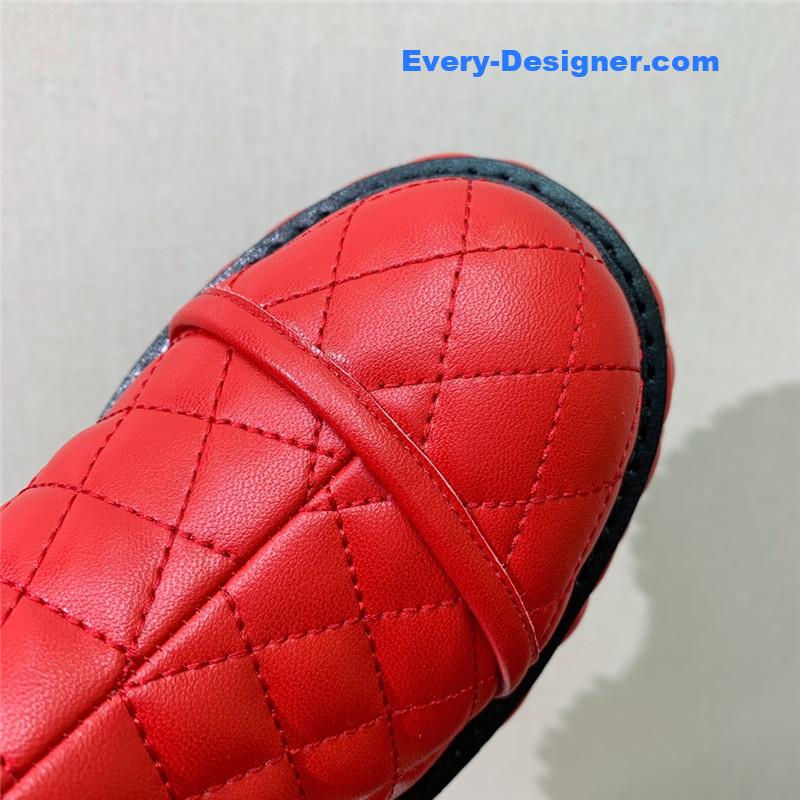 Balmain electro-embroidered leather platform boots