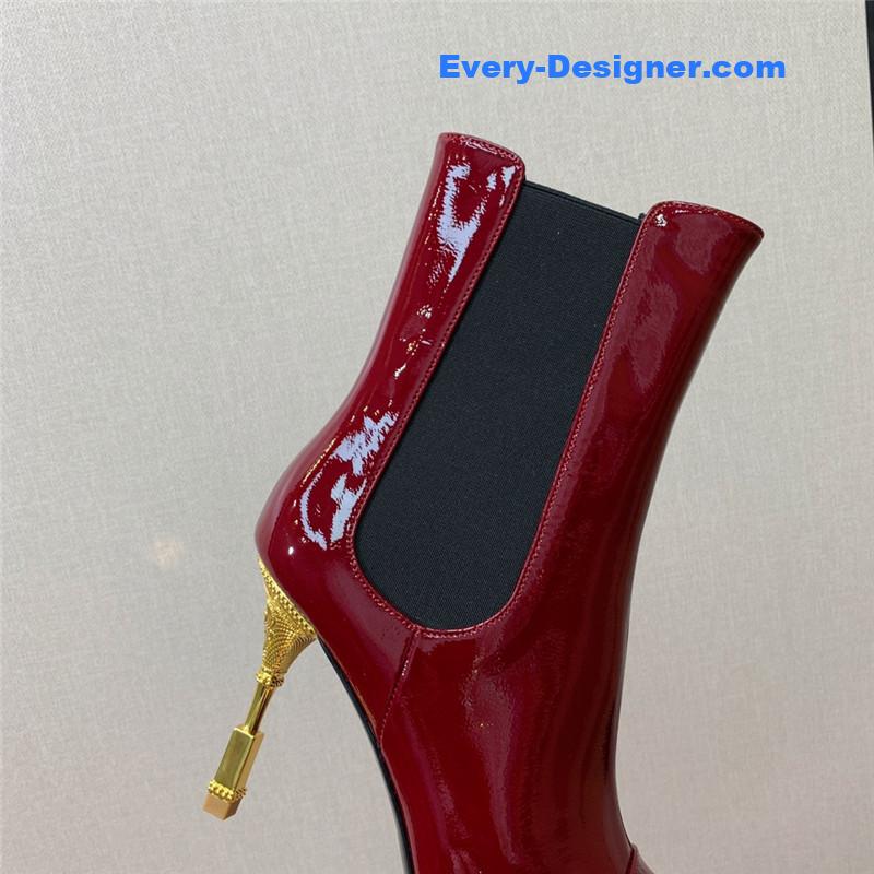 Balmain pointed toe metal heel boots