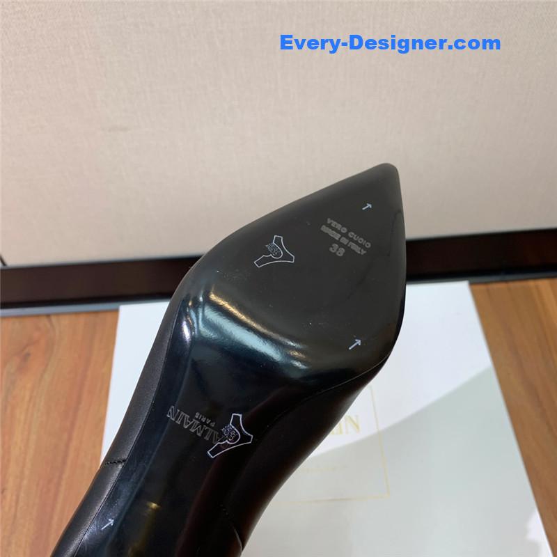 Balmain pointed toe metal heel boots